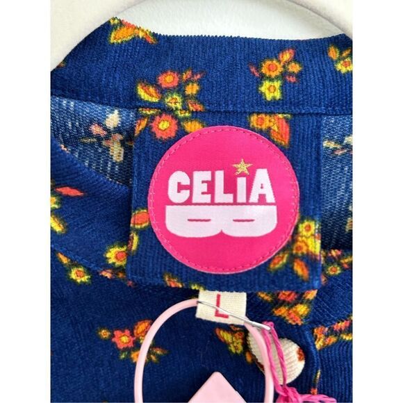 CeliaB Karisismi Tiered Scalloped Trim Mini Dress Blue Women's Size Large - Picture 11 of 14